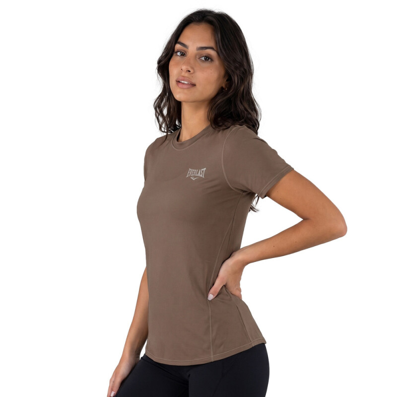 TSHIRT FEM POLY/SPX EVERLAST MEADOW RD W7 BROWN