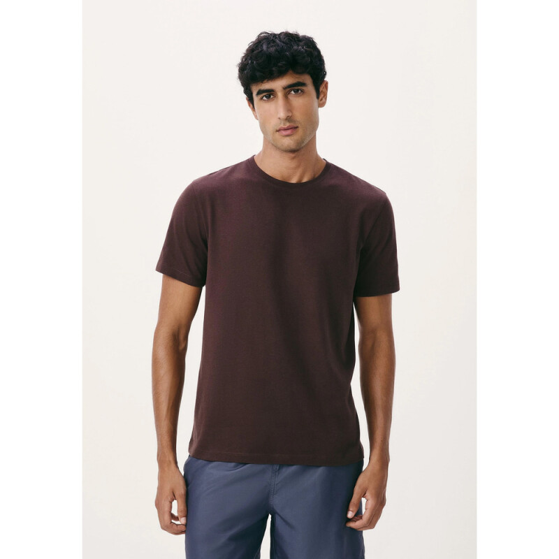CAMISETA MM MASC MARROM ESCURO