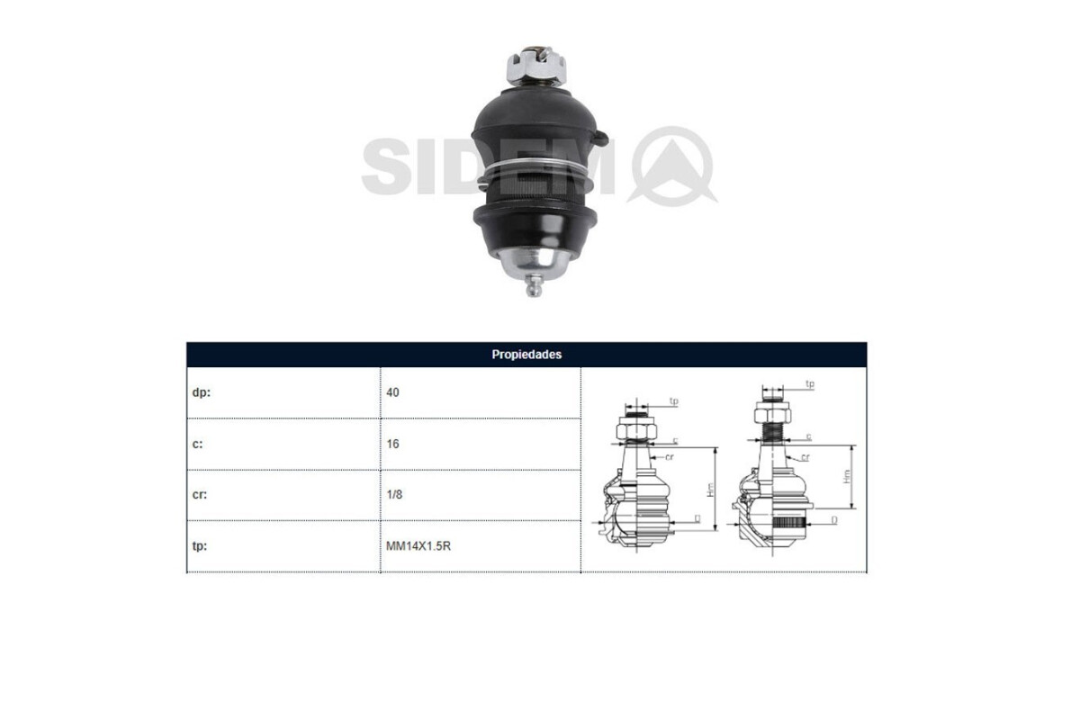 Rotula Del Mitsubishi L200 96-06 Der/Izq Rotula Del Mitsubishi L200 96-06 Der/Izq