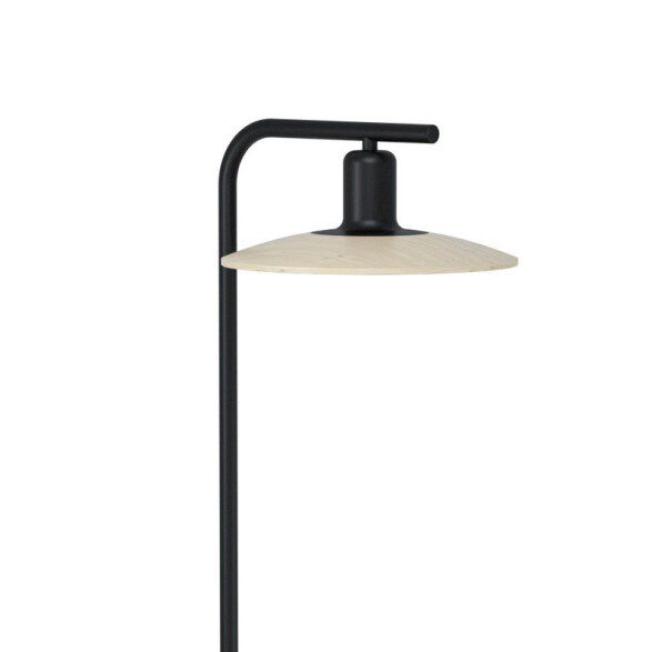 Portátil acero negro y pant. madera GU10 H:1620mm EG0586