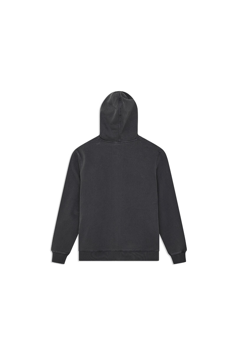 Shield Garment Dyed Hoodie Negro