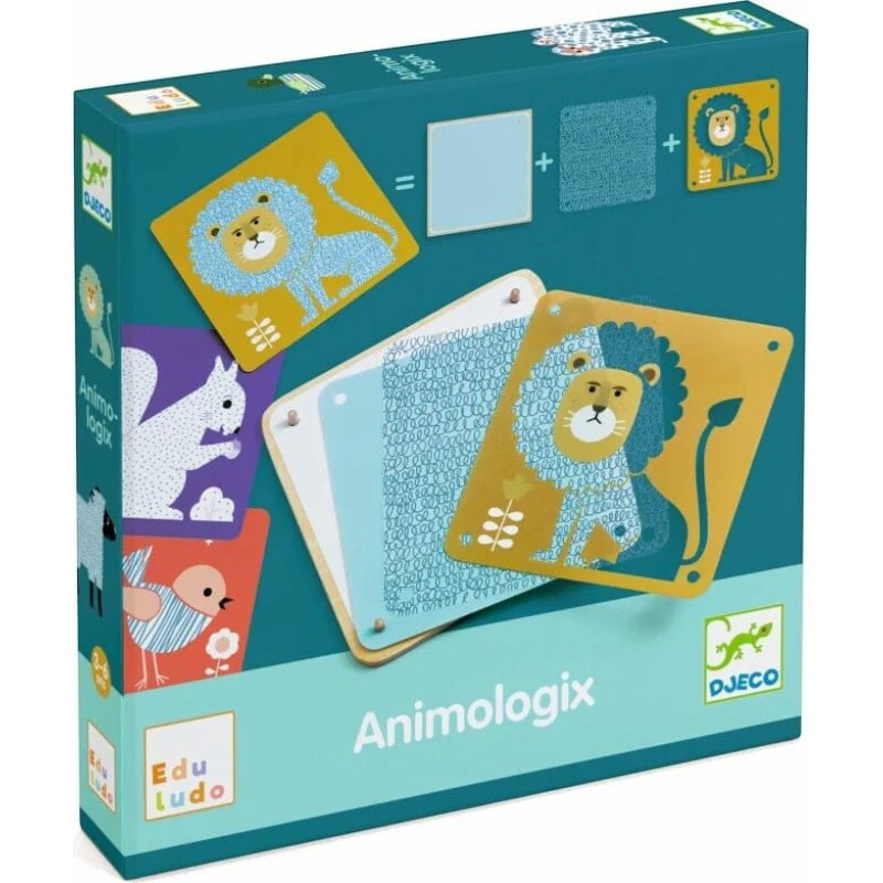 Juego de Construcción Animologix Djeco Juego de Construcción Animologix Djeco