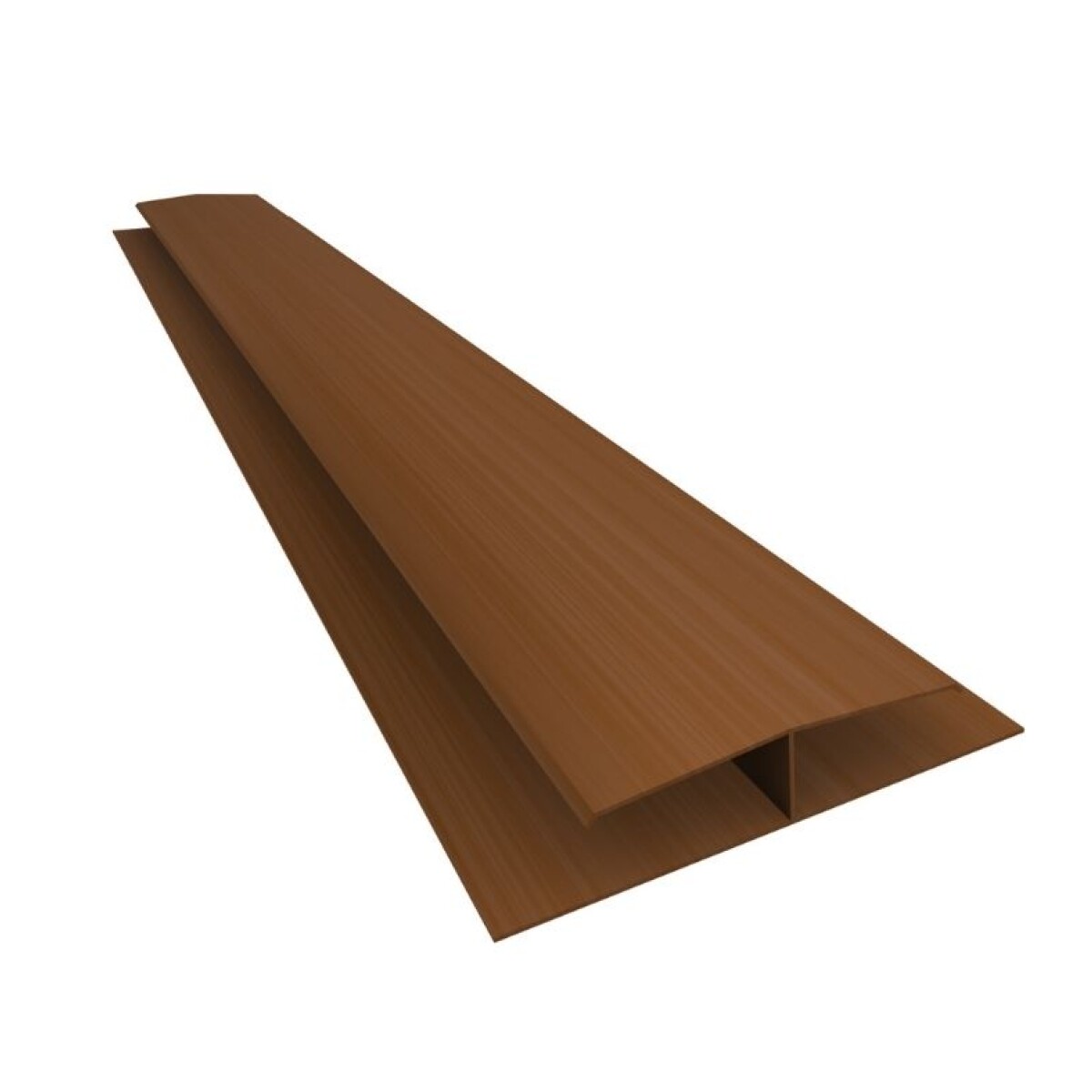 Perfil H PVC Marron