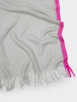 Pashmina 100% Lana gris