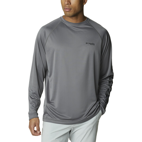 Remera Terminal Tackle LS Hombre CITY GREY BLAC