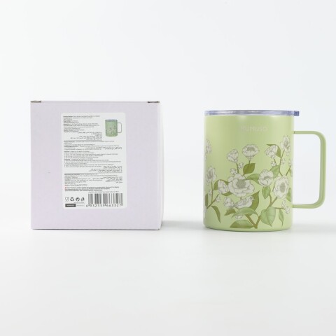 TAZA TÉRMICA SERIE FLORAL (350 ML/VERDE) TAZA TÉRMICA SERIE FLORAL (350 ML/VERDE)