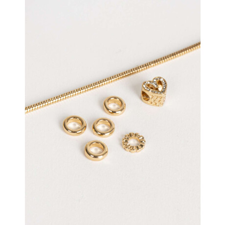 Pulsera Flexible Bañada En Oro Dorado