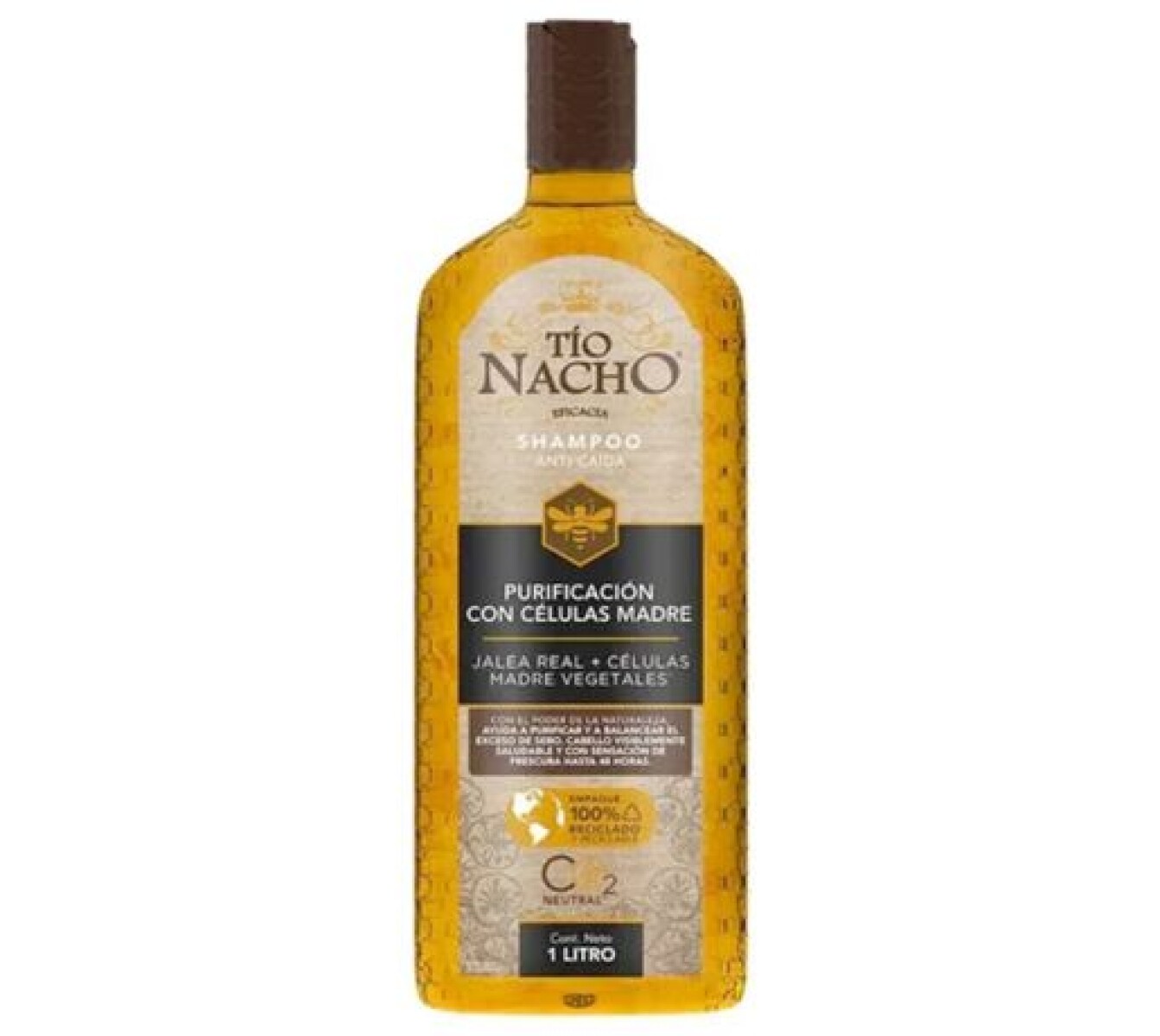 Tío Nacho Shampoo Anti Caída Purificación con Células Madre 1L – Cabello Renovado