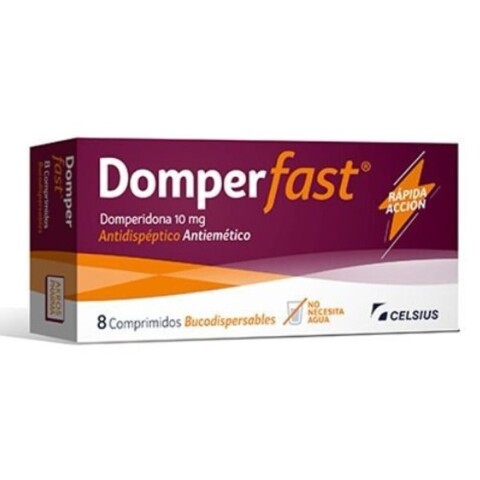 Domper fast x 8 comprimidos Domper fast x 8 comprimidos