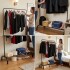 Perchero Para Ropa Percha Metal Organizador Estante Placard Imback Color Negro Perchero Para Ropa Percha Metal Organizador Estante Placard Imback Color Negro