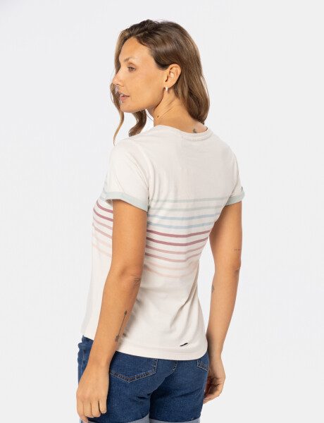 REMERA RAYADA Beige