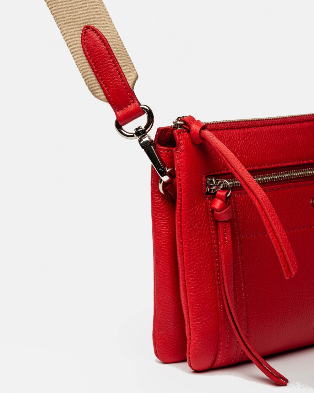 Bandolera Annie En Napa Rojo