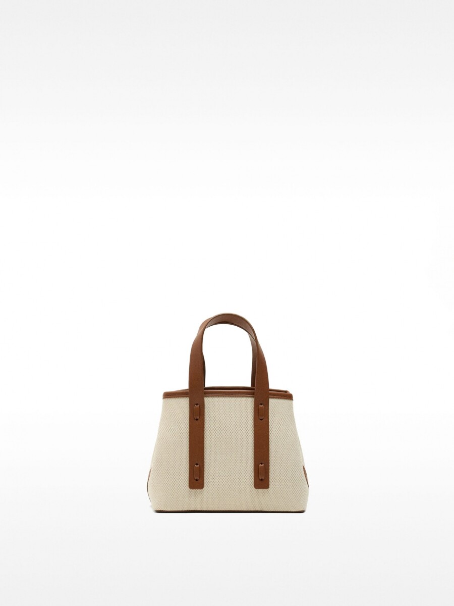 Bolso Tote De Tela crudo