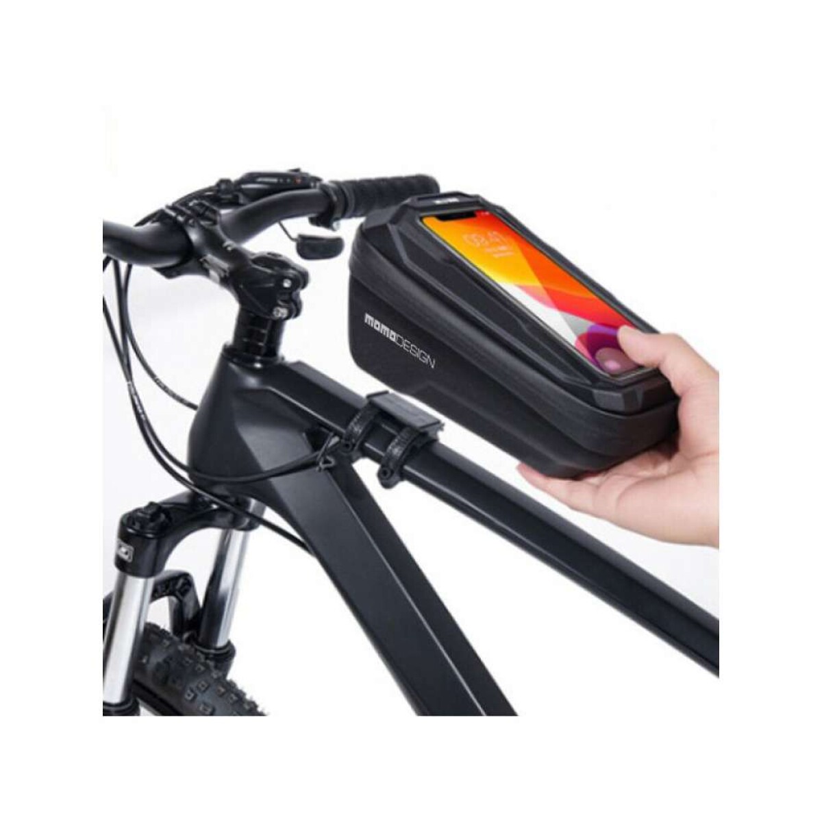 Bolso Porta Celular Para Cuadro Momo - Negro 