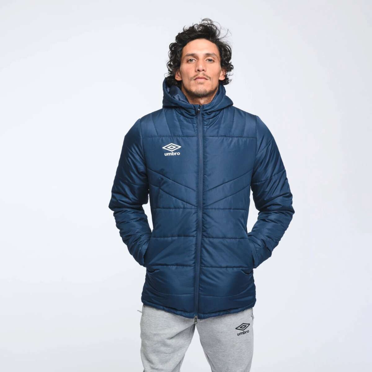 Abrigo Parka U-Classic de Hombre - Azul 