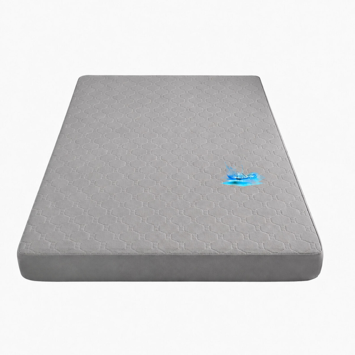 Protector Cubre Colchón Pillow Impermeable 150x200cm - Gris 