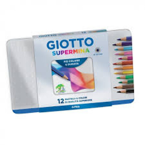 LAPIZ Colores GIOTTO SUPERMINA LATA 12 LAPIZ Colores GIOTTO SUPERMINA LATA 12
