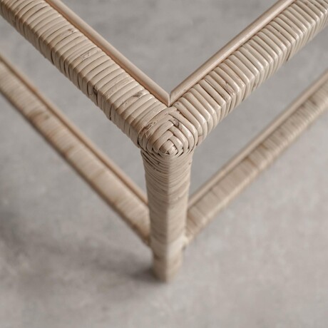 MESA RATONA RATTAN-MADERA-Y-VIDRIO NATURAL-BEIGE VITTORIA NATURAL