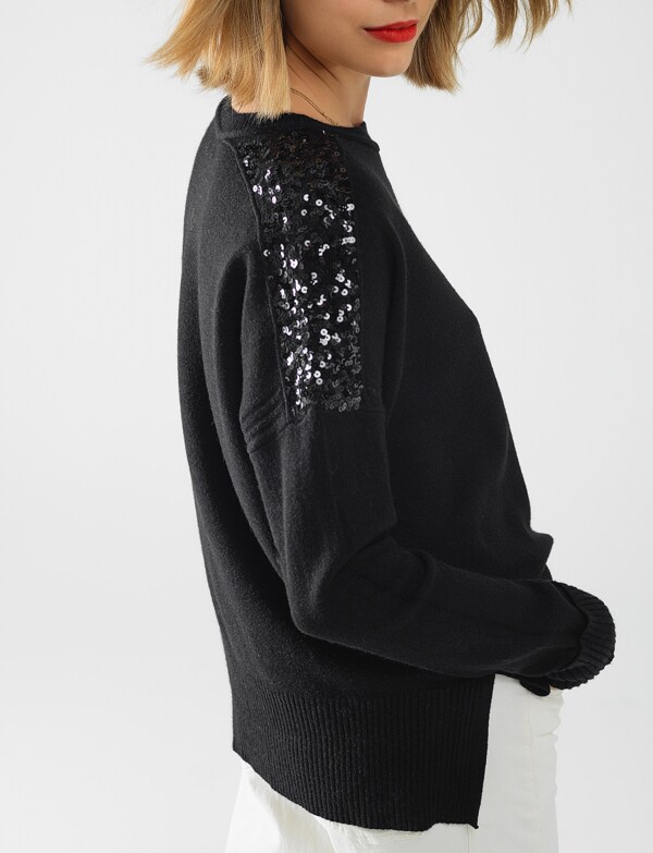 Buzo Lentejuelas NEGRO