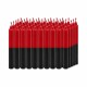 VELA N° 4 COMBINADA X50 Rojo/negro