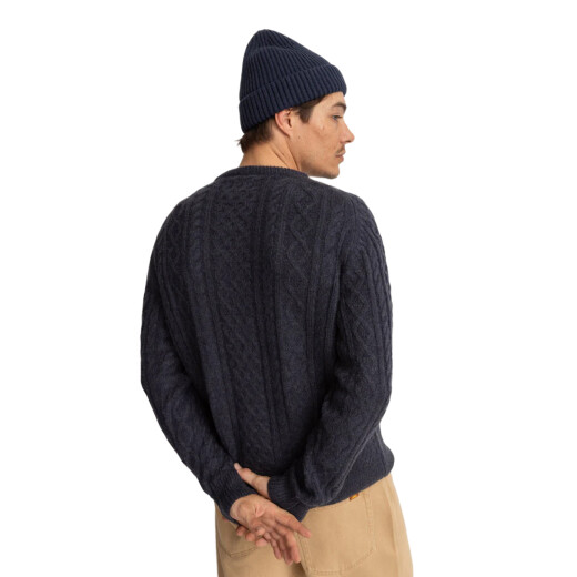 Buzo Rhythm Mohair Fishermans Knit - Azul Buzo Rhythm Mohair Fishermans Knit - Azul