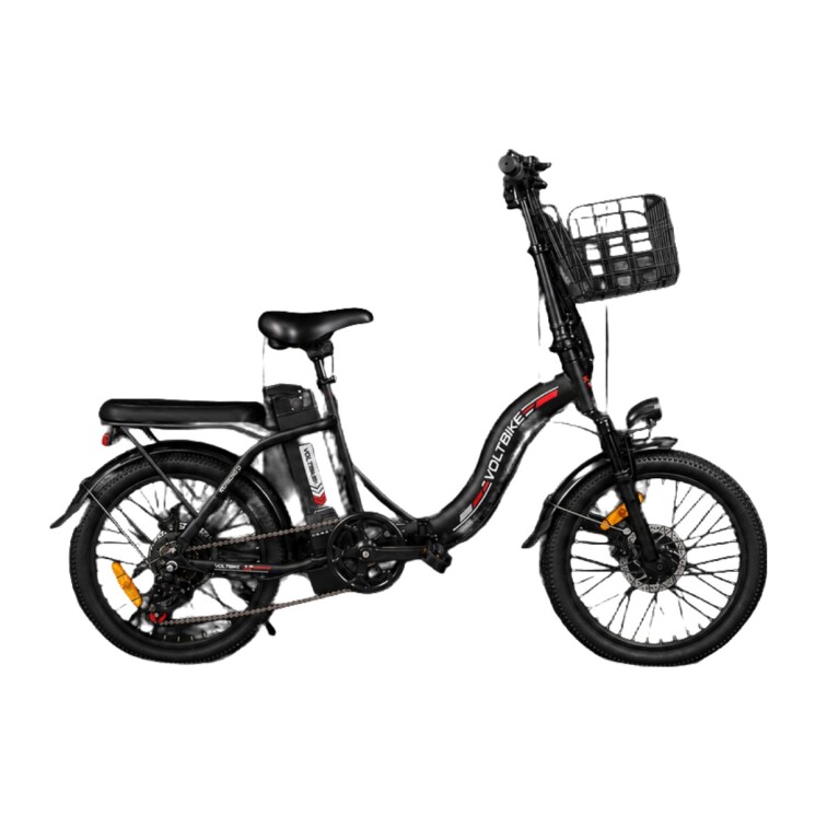 Bicicleta Eléctrica Plegable Voltbike Flex 350 W Rodado 20 Batería de Litio Gris