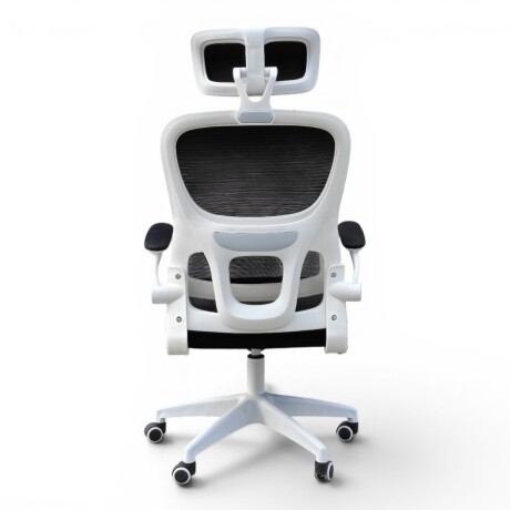 SILLA DE OFICINA ERGONÓMICA RECLINABLE CON APOYACABEZAS NEGRO