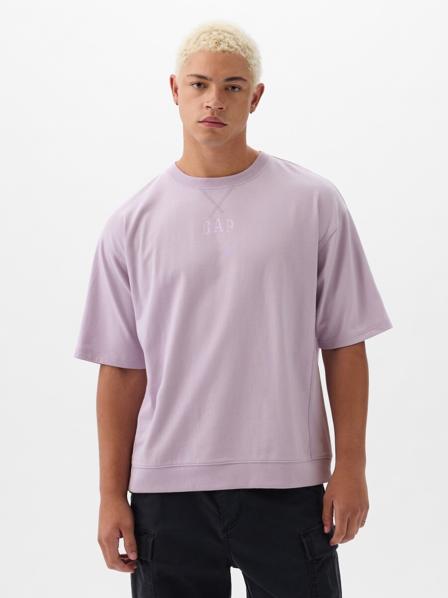 Remera Logo Gap Hombre - Orchid Petal 14-3710 T 