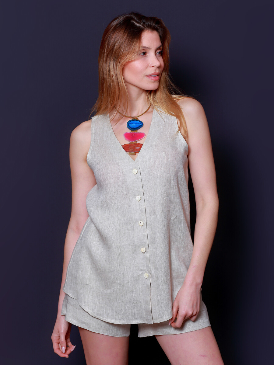 Musculosa Bianca - Beige 