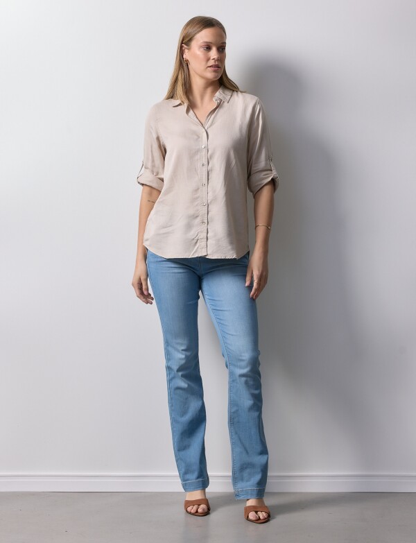 Camisa Tencel BEIGE