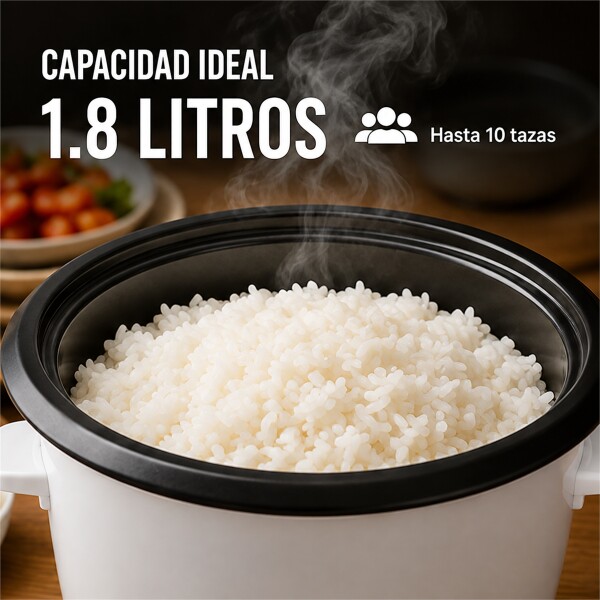 Olla Arrocera Eléctrica Sokany 1.8 L 700W con Keep Warm Blanco 1