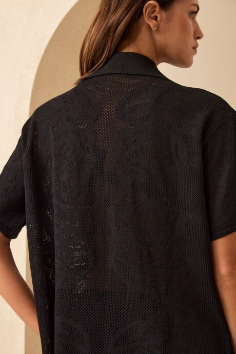 CAMISA PALM NEGRO