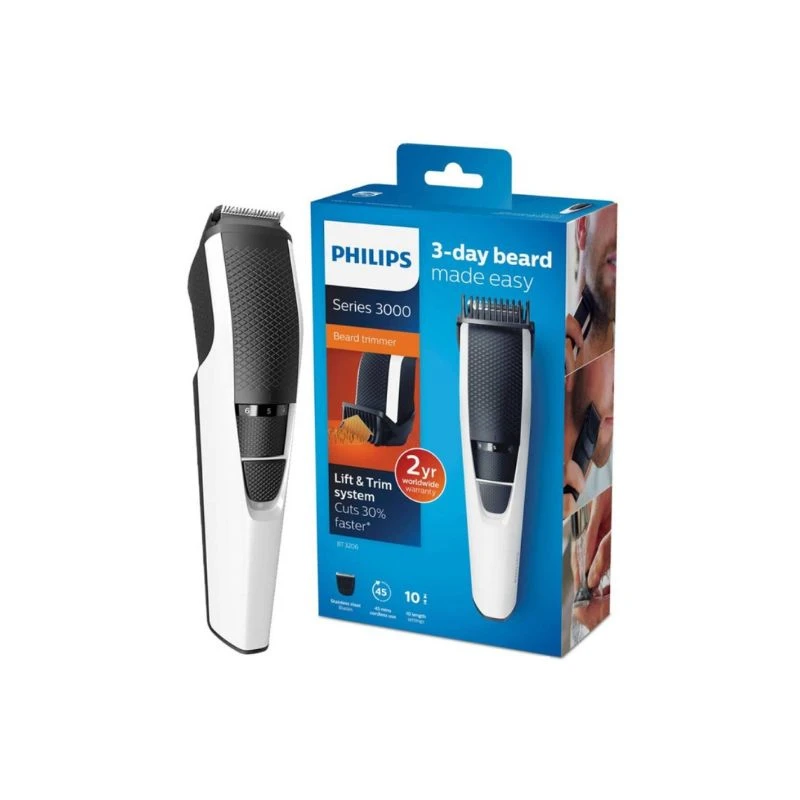 CORTABARBA INALÁMBRICA PHILIPS SERIES 3000 BT3206/14 Gris