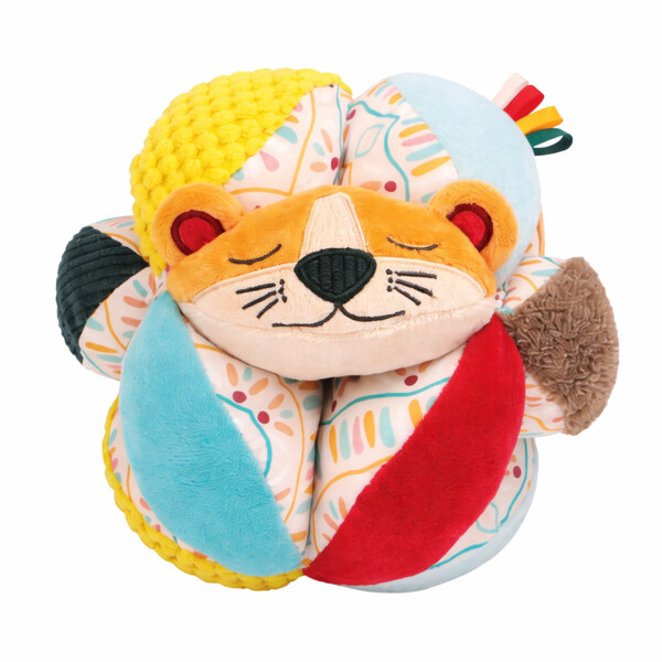 Pelota De Peluche Juguete Estimulación Sensorial Para Bebé Color Beige