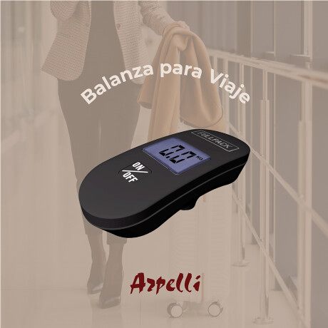 Balanza Digital Portátil Para Equipaje Y Envios Negro