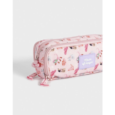 Cartuchera Estampada ''made Of Magic'' Rosa Claro