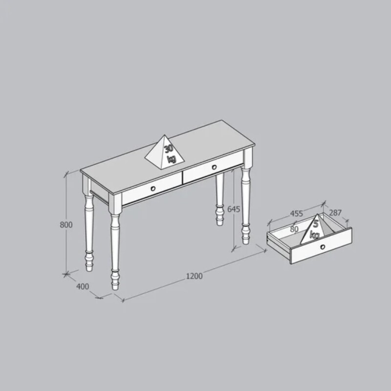 Aparador con 2 Cajones Café Línea Rubi Finestra 100% Madera Maciza Aparador con 2 Cajones Café Línea Rubi Finestra 100% Madera Maciza