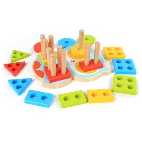 Juego de Encastre en Madera TZ997 Agujeritos 16 Piezas 001