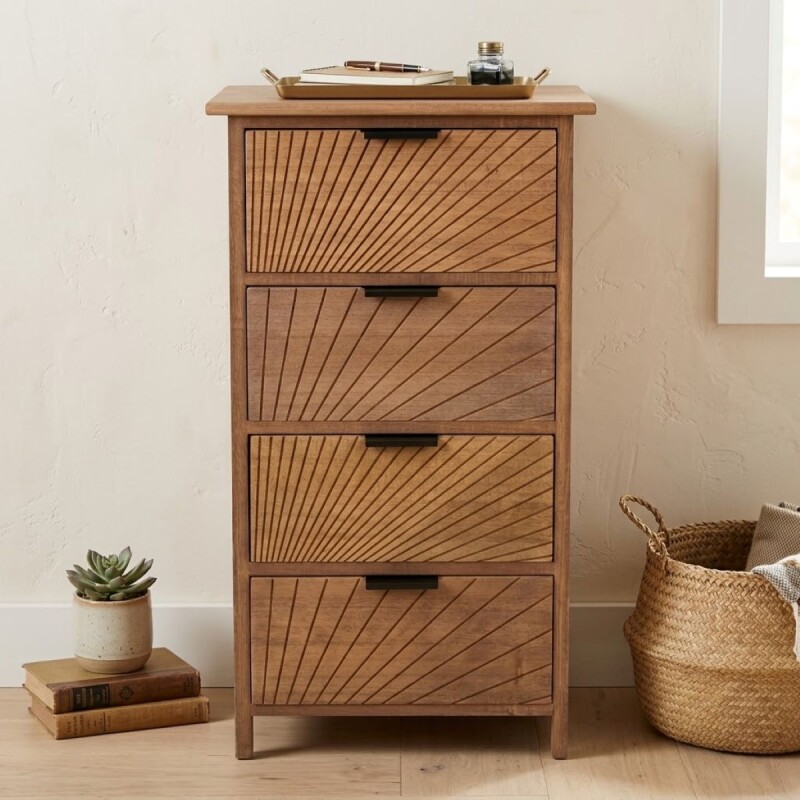ESTANTE ORGANIZADOR C/4 CAJON MARRON Unica