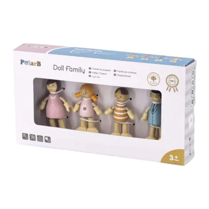 Familia de Muñecas en Madera Polar B Familia de Muñecas en Madera Polar B