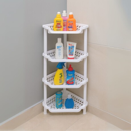 Porta shampoo 4 estantes BLANCO
