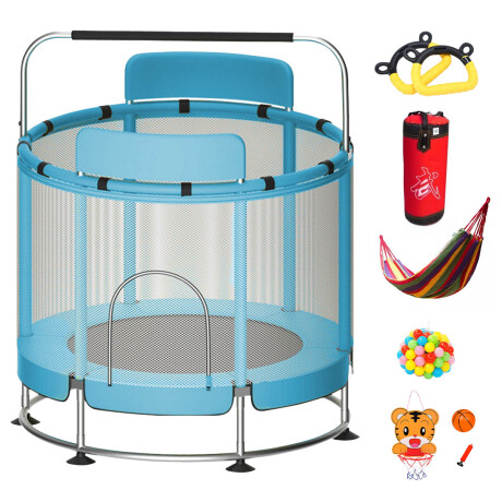 Cama Elástica 1.40m + Hamaca + Bolsa Box + Aro + Acc Celeste