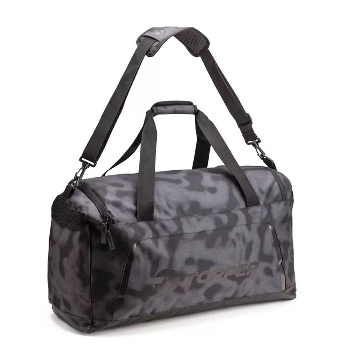 BOLSO TOPPER ACTIVE GRANDE Gris magnet - GRIS CLARO/NEGRO/NARANJA 