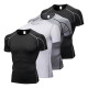 Set Deportivo X4 Remeras Termicas Entrenar Fit Multicolor
