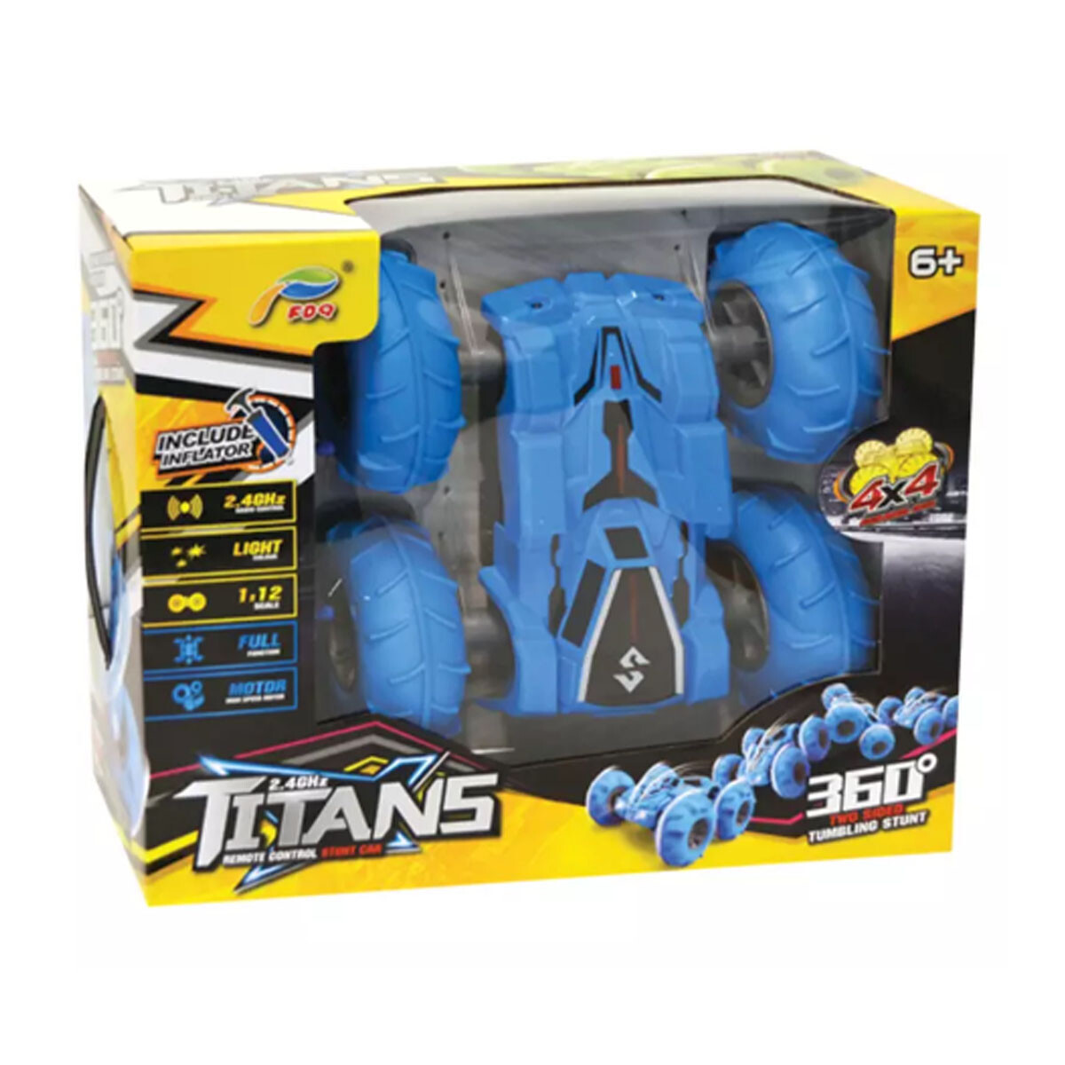 Auto a control remoto acrobático Titans de 2,4 GHz 