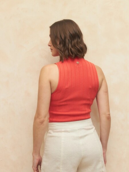 TOP ALLIE SWISS ROJO