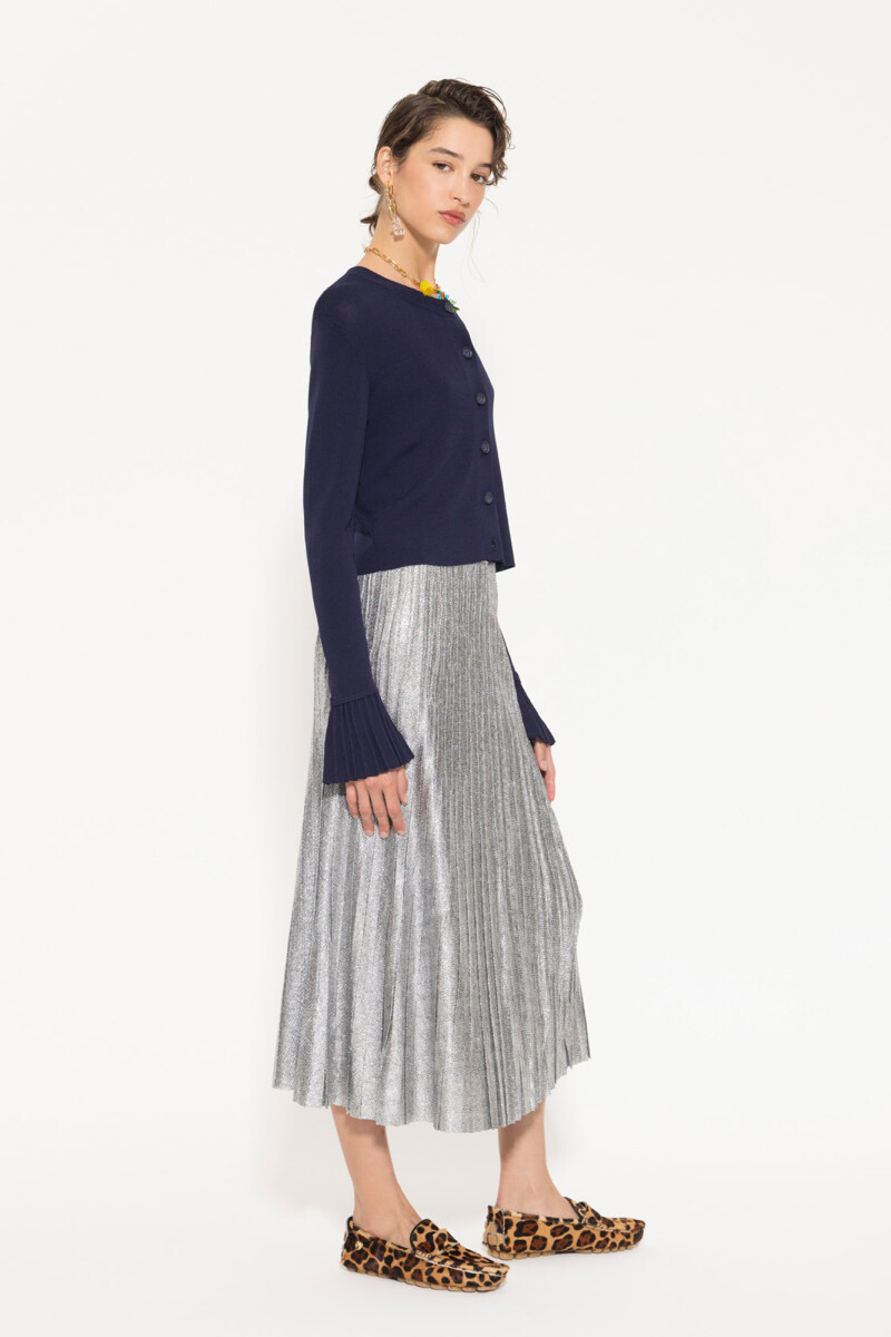 CARDIGAN SILVER Azul Marino