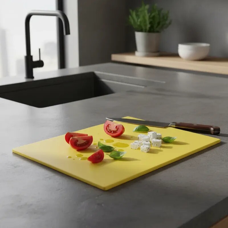 Tabla de picar en polipropileno Amarilla - F/CBYL-1218 Tabla de picar en polipropileno Amarilla - F/CBYL-1218