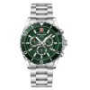 Reloj Swiss Alpine Military Sentinel 7073.9134 para Hombre con correa de acero Verde