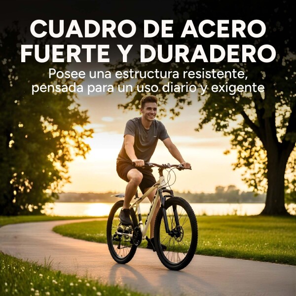 Bicicleta Kajla Montaña Mtb Rod 26 Frenos De Disco 21 Veloc Color Blanco